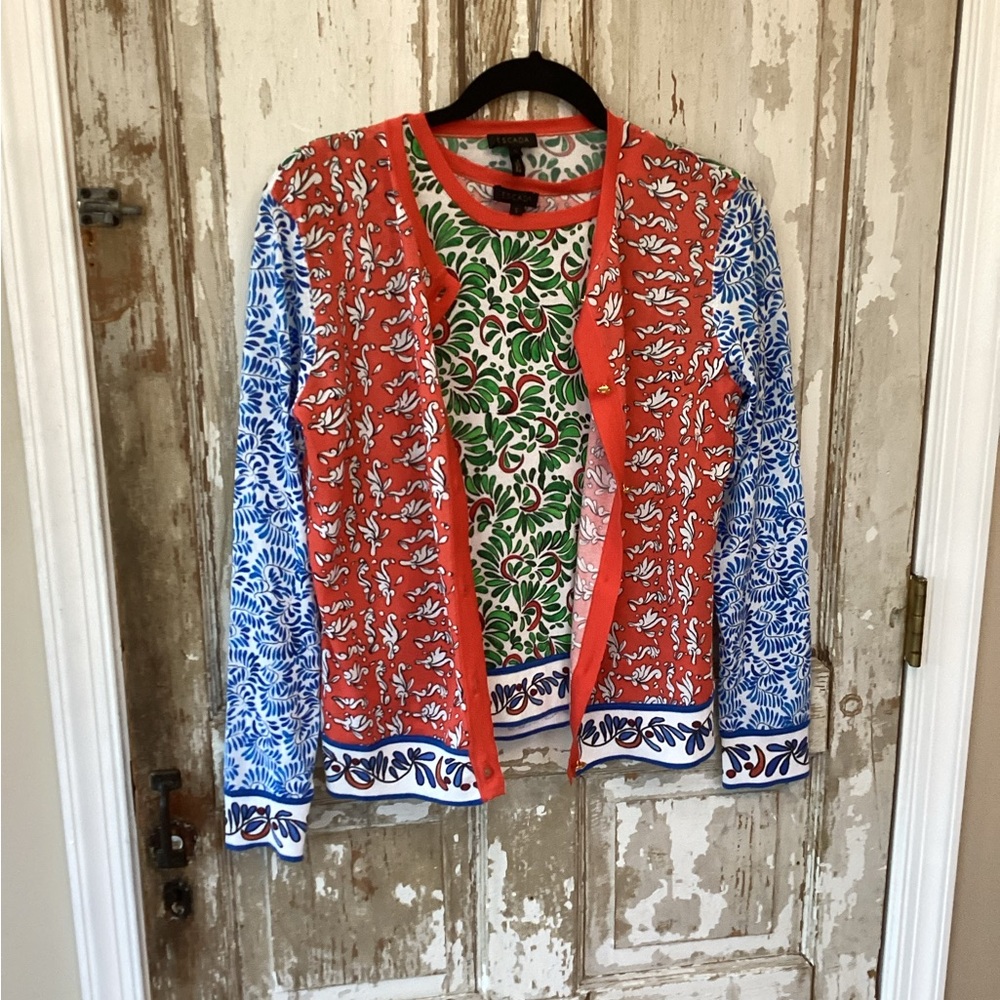 Escada Fantasy Cardigan SET - S - Cotton/Viscose Blend